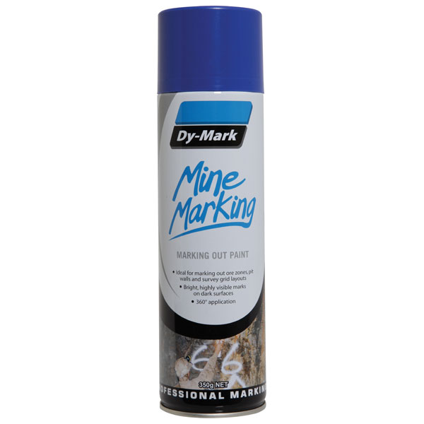 DY-MARK MINE MARKING HORIZONTAL BLUE 350G AEROSOL 